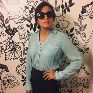 *Last Day 9/13* Express Portofino Shirt Mint